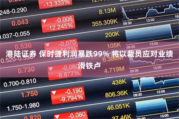 港陆证券 保时捷利润暴跌99% 将以裁员应对业绩滑铁卢