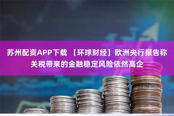 苏州配资APP下载 【环球财经】欧洲央行报告称关税带来的金融稳定风险依然高企