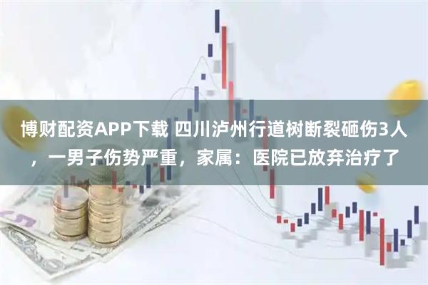 博财配资APP下载 四川泸州行道树断裂砸伤3人，一男子伤势严重，家属：医院已放弃治疗了